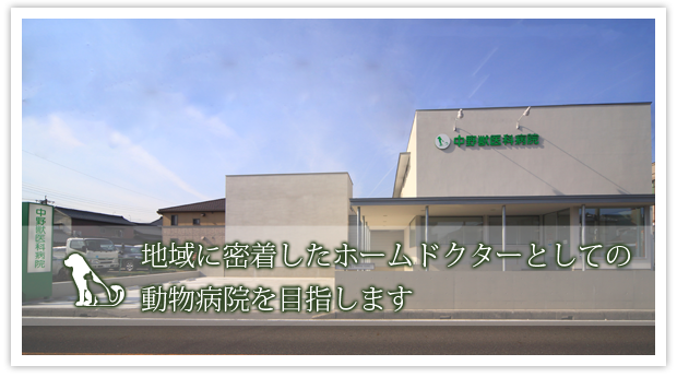 地域に密着したホームドクターとしての動物病院を目指します